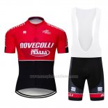 2019 Abbigliamento Ciclismo Nove Colli Rosso Nero Manica Corta e Salopette