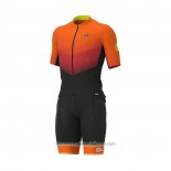 2021 Abbigliamento Ciclismo ALE Arancione Manica Corta e Salopette