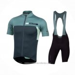 2021 Abbigliamento Ciclismo Pearl Izumi Spento Verde Manica Corta e Salopette
