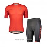 2021 Abbigliamento Ciclismo Scott Rosso Manica Corta e Salopette(1)