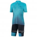 2021 Abbigliamento Ciclismo Gore Blu Manica Corta e Salopette