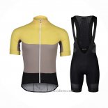 2021 Abbigliamento Ciclismo POC Giallo Manica Corta e Salopette